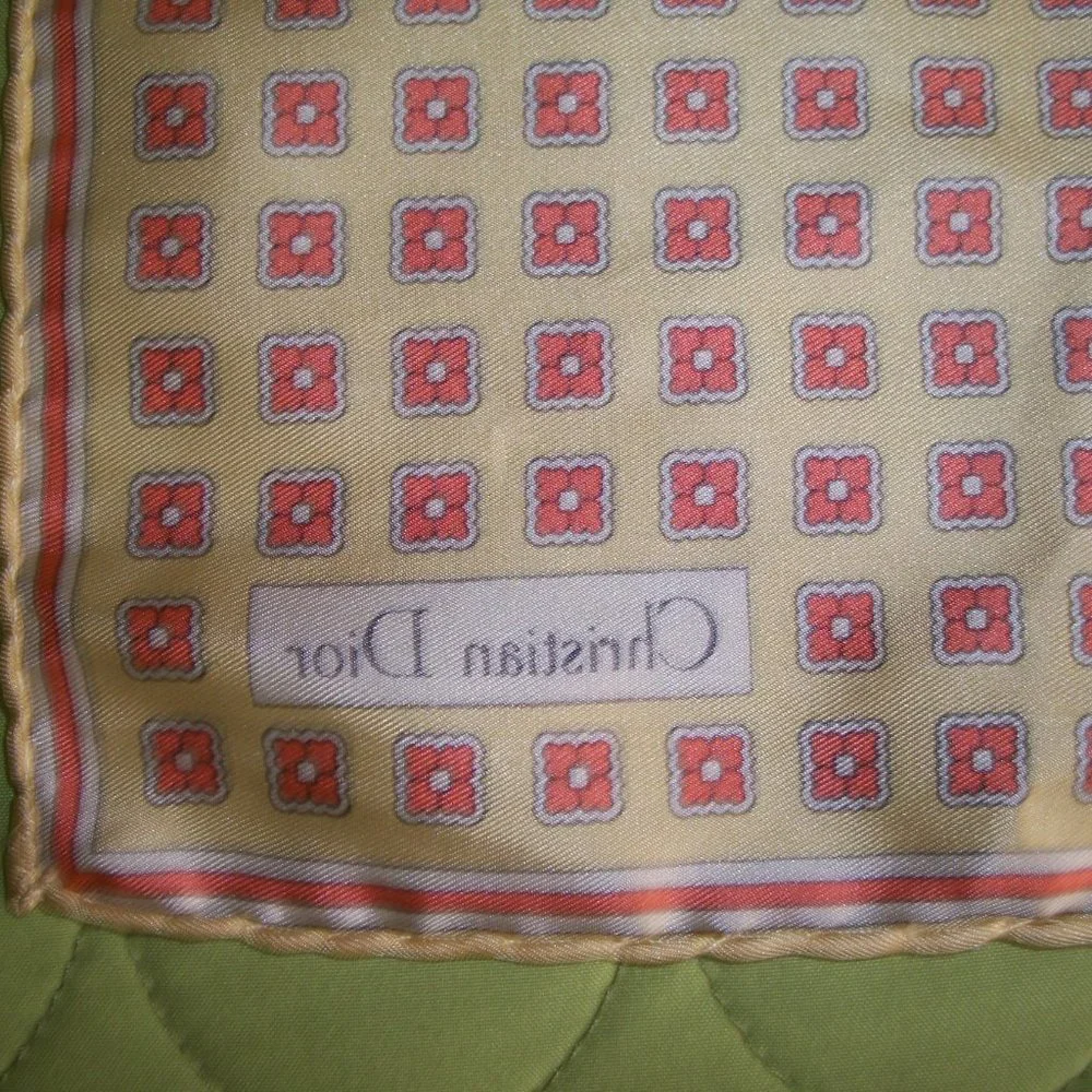 Vintage Christian Dior Silk Handkerchief Scarf